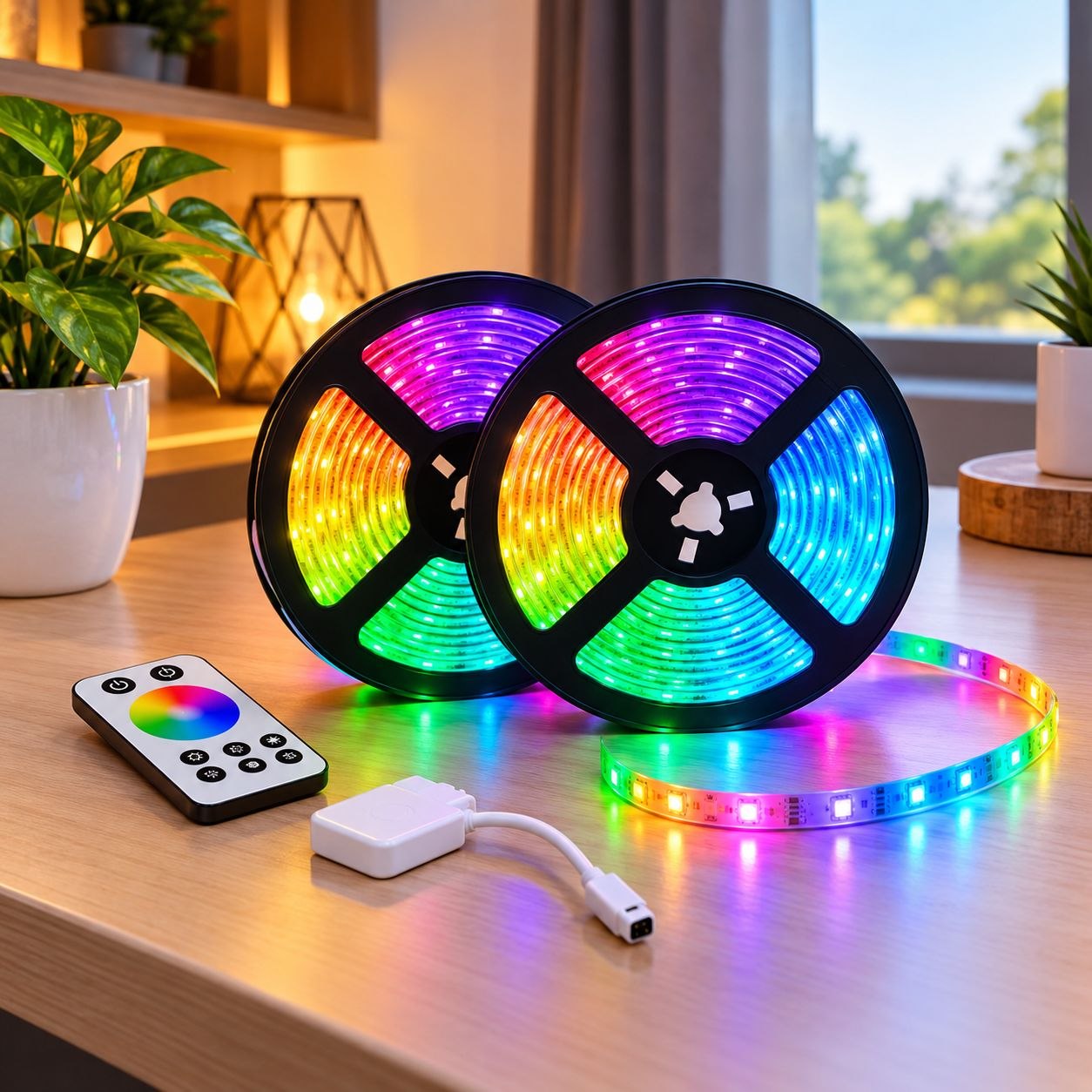 16 ft Strip light premium App Controler + Sound Sensor